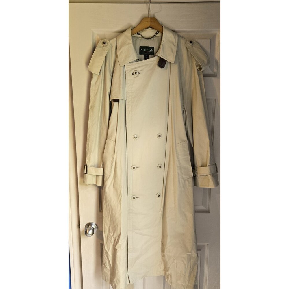 Pier 91 XCI Trench Coat- Size Reg 42, tan